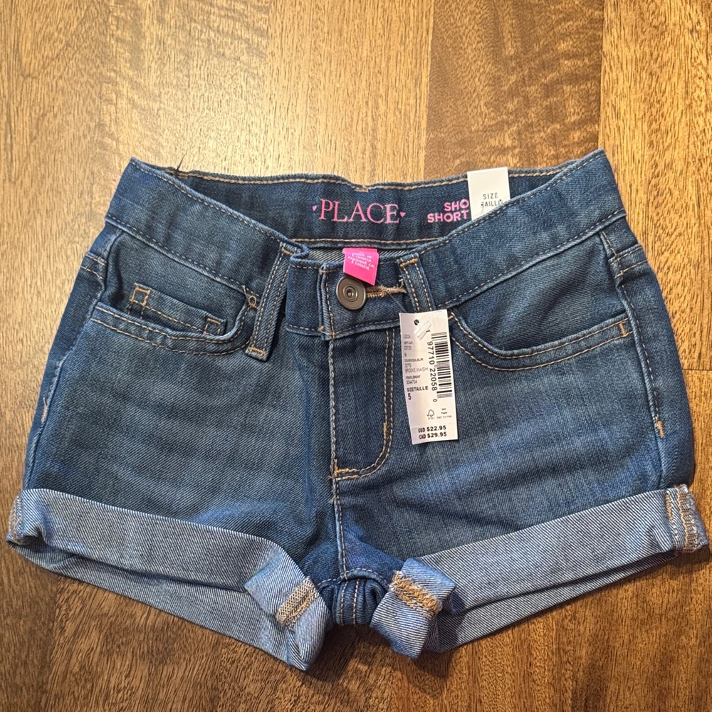 The Children's Place Denim Blue Jean Shorts